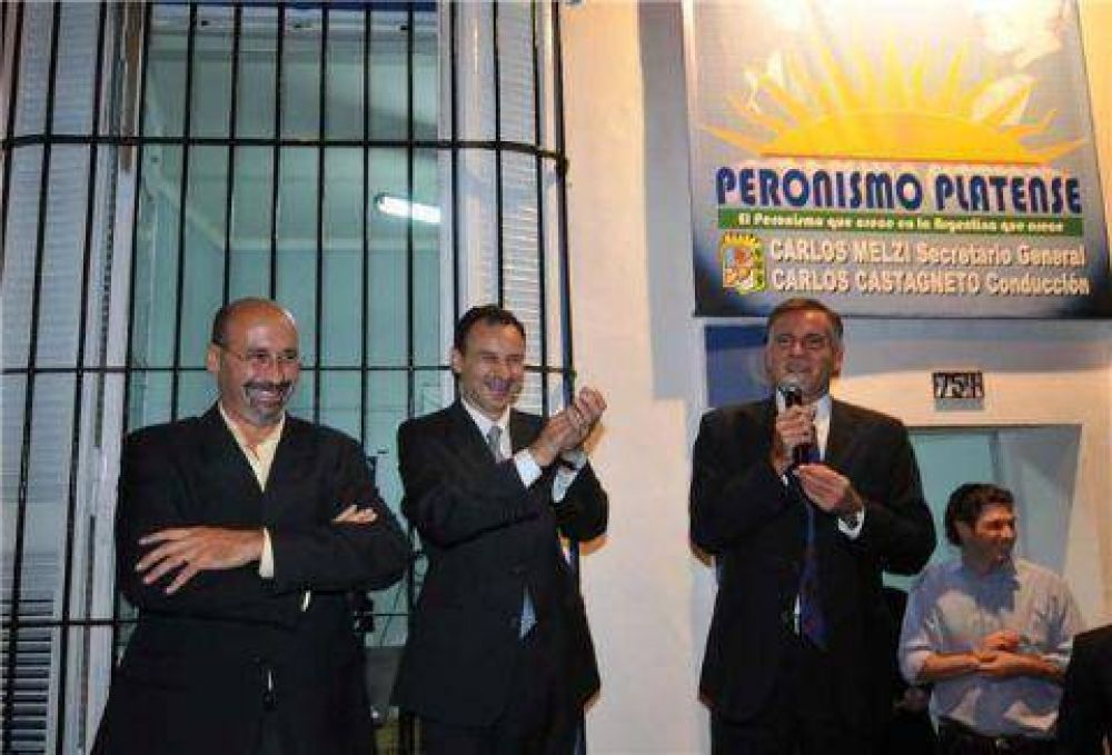 Bruera y Castagneto mostraron unidad al inaugurar local partidario en La Plata