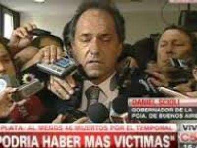 SCIOLI AGRADECI� A MAR DEL PLATA POR SU �CONMOVEDORA SOLIDARIDAD�
