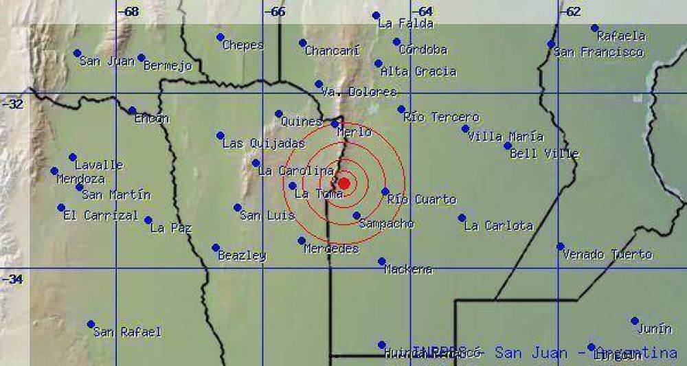 Temblor en La Toma
