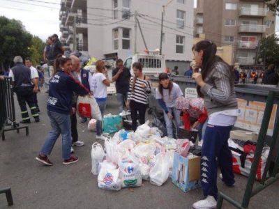 Cruzada solidaria entre el Municipio y el Club Atl�tico Tigre para ayudar a las v�ctimas de las inundaciones