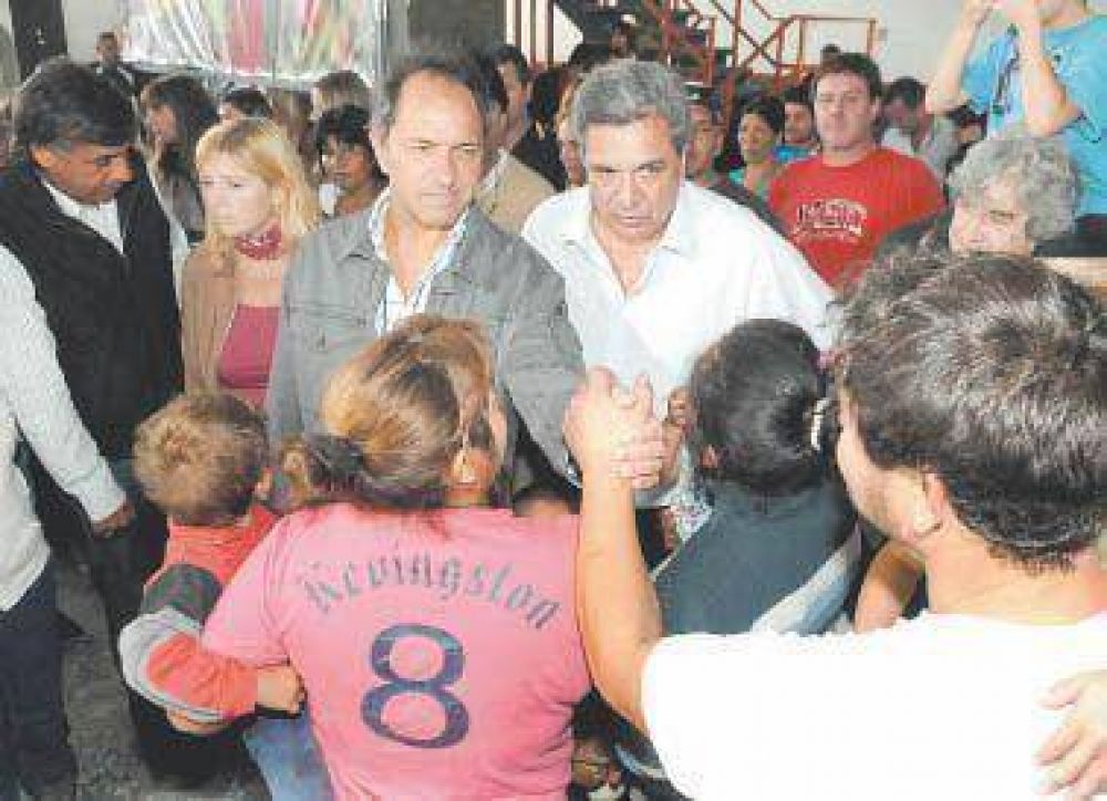 Scioli: "La presencia de Cristina en la zona fue fundamental"