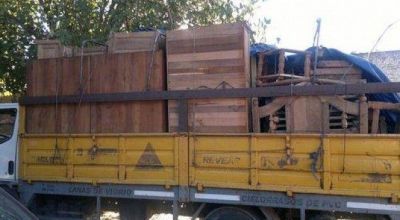 Llevaba muebles de algarrobo sin la gu�a forestal, pero no lleg� a destino