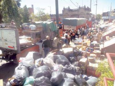 Salieron 4 camiones con 62 mil kilos