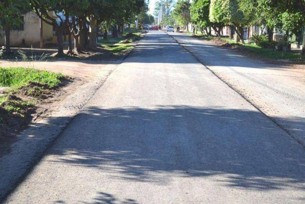 Avenida Guerrero: la repavimentaci�n entr� en la etapa final y ya se asfalt� la mano derecha