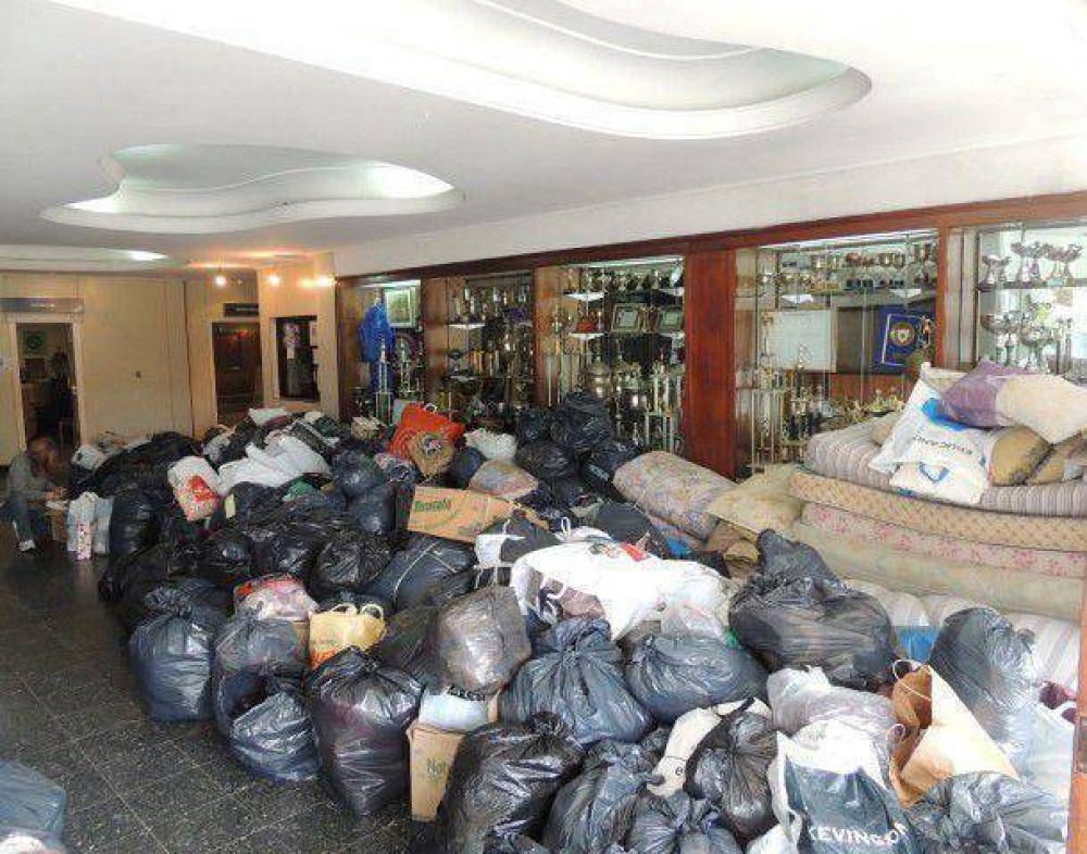 En el club Alvarado tambi�n se reflej� la solidaridad de la gente