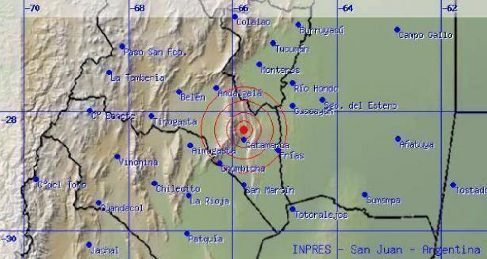 Leve temblor en Catamarca
