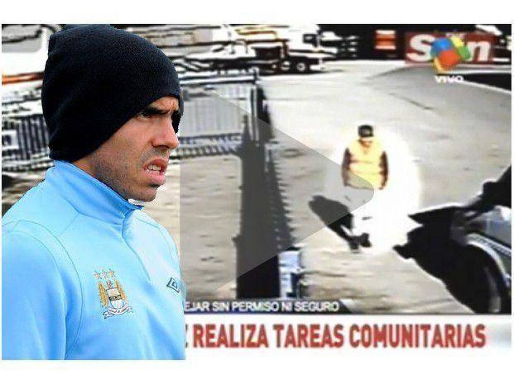 Luego de la multa, Carlos Tevez comenz� las tareas comunitarias