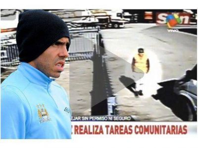 Luego de la multa, Carlos Tevez comenz� las tareas comunitarias