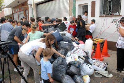 El municipio solidario con los inundados