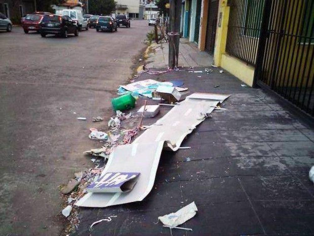 �Cu�nta basura se recolect� despu�s del temporal?