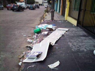 �Cu�nta basura se recolect� despu�s del temporal?