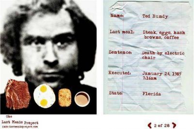 Cu�l es la �ltima comida que eligen los condenados a muerte
