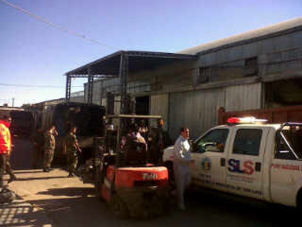 Ayuda solidaria de San Luis a La Plata
