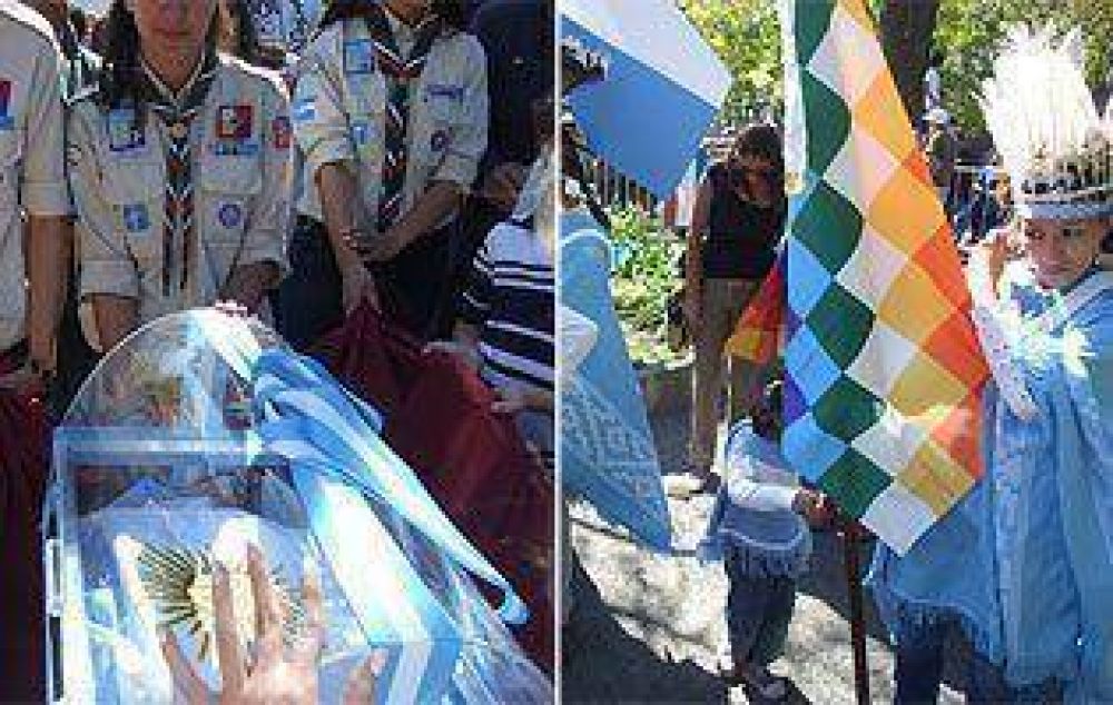 Con un desfile a puro color, Echeverr�a celebr� sus 100 a�os