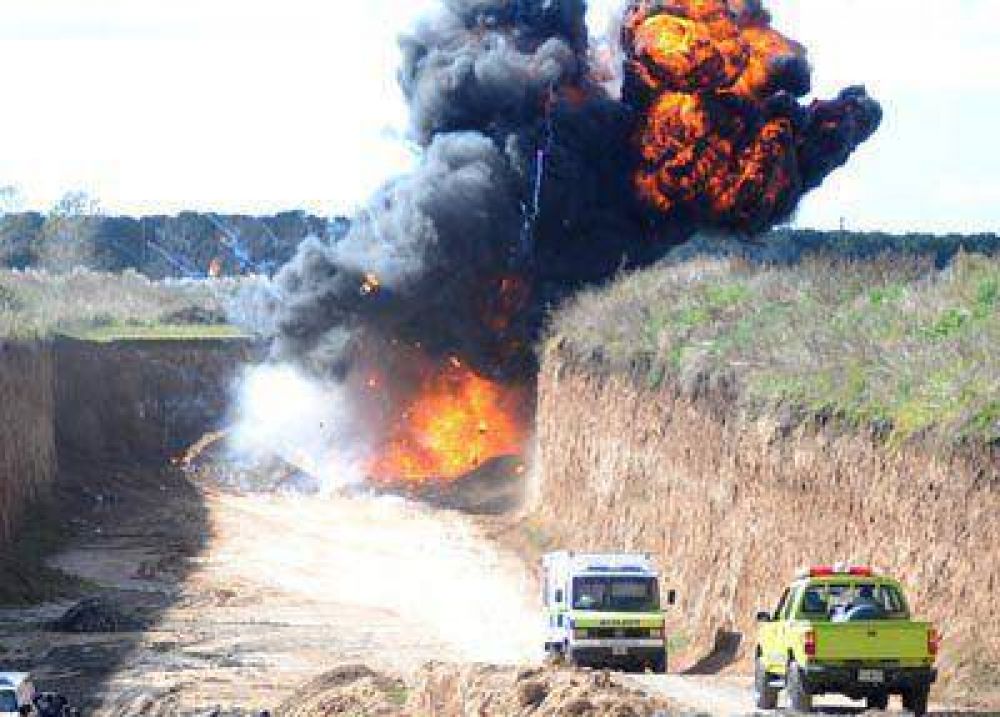 Destruyeron pirotecnia ilegal secuestrada por el municipio