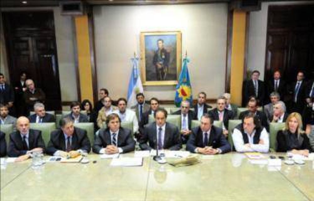 Conferencia de prensa de Scioli