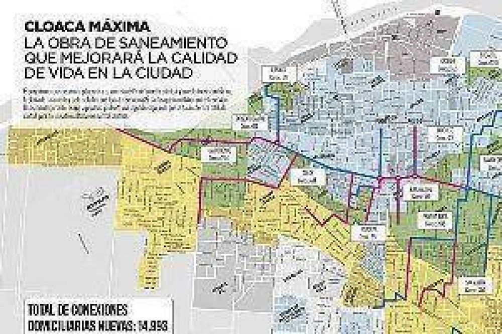 Exclusivo: el mapa de los barrios beneficiados por la cloaca mxima