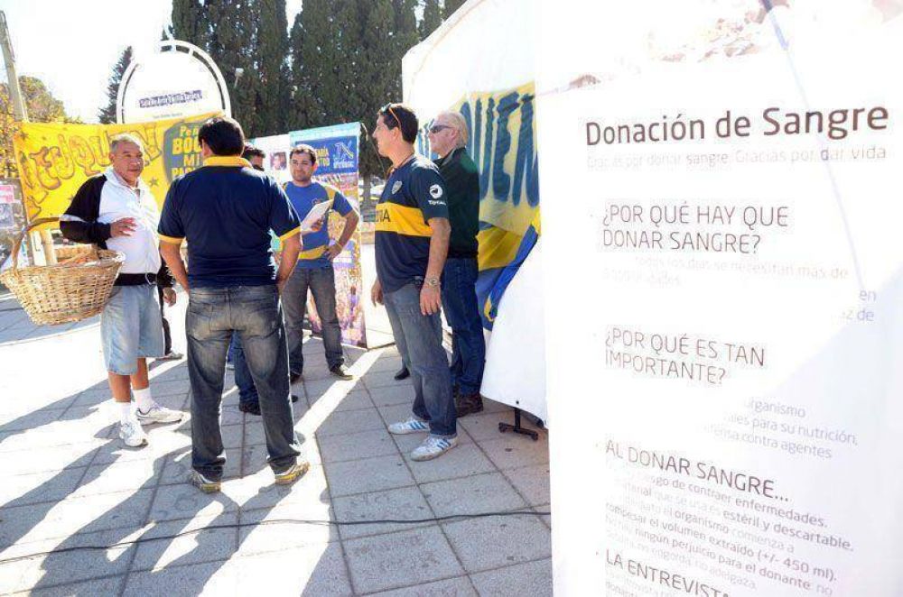 Hinchas de Boca encabezan campa�a para donar sangre en Neuqu�n