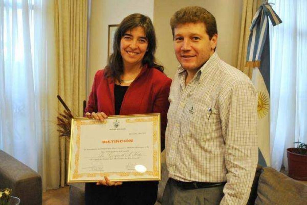 El intendente Melella recibi� la visita de la Embajadora de Canad� 