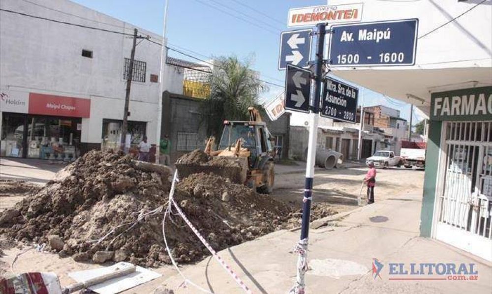 Culminan obras pluviales sobre un tramo de la calle Nuestra Se�ora de la Asunci�n