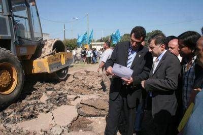 Celebraci�n en Don Orione por comienzo de obras.