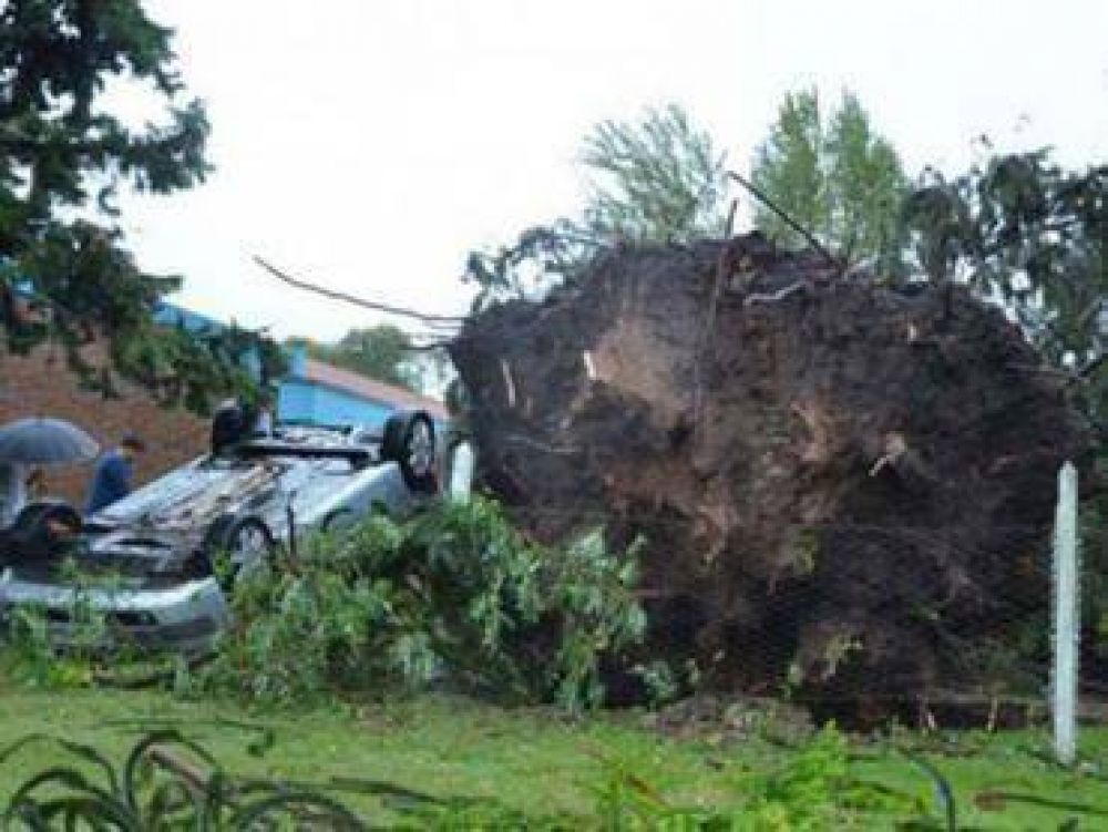 Un temporal azot� zonas de Entre R�os