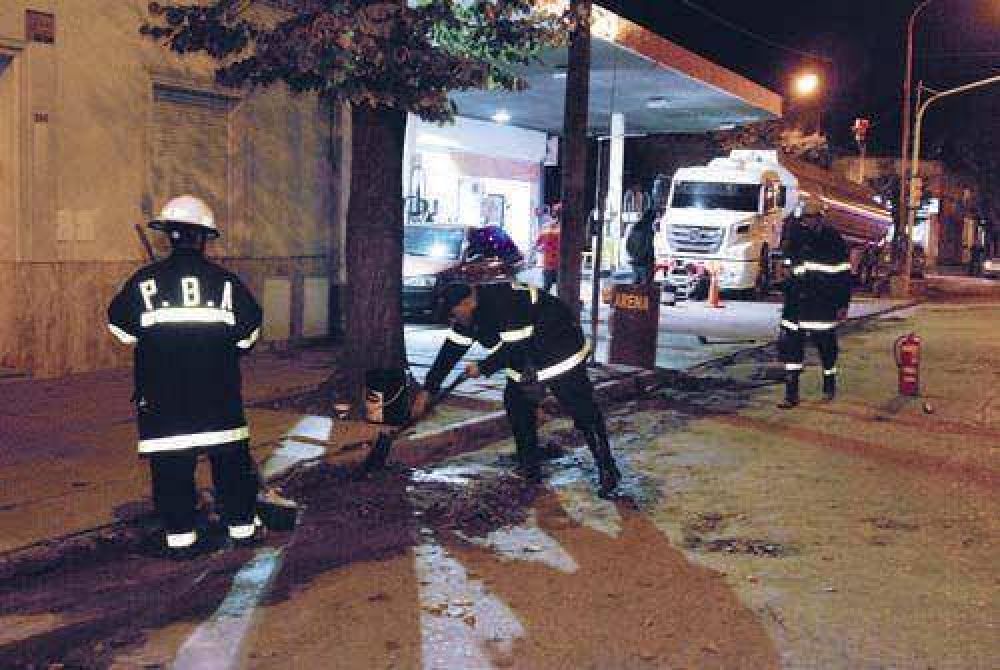 ALARMA POR UN DERRAME DE COMBUSTIBLE