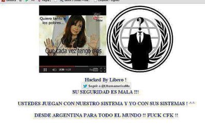 Atacan la p�gina del Concejo Deliberante