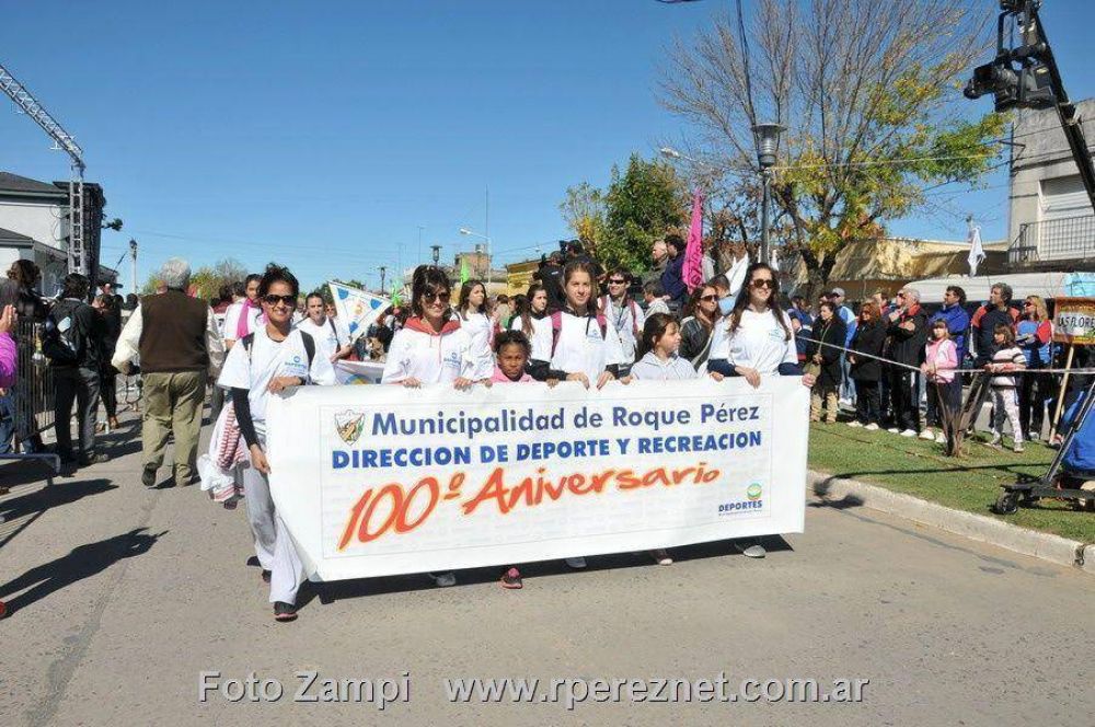ROQUE P�REZ PARTICIP� EL 1ER. D�A EN LAS 11ERAS. OLIMP�ADAS DE LA CUENCA DEL SALADO, CON LA PRESENCIA DEL INTENDENTE GASPARINI