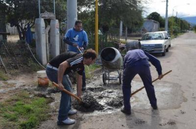 Trabajos solidarios en Valle Viejo