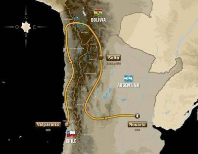 El Bajo de V�liz o Quines, las opciones para el paso del Dakar 2014