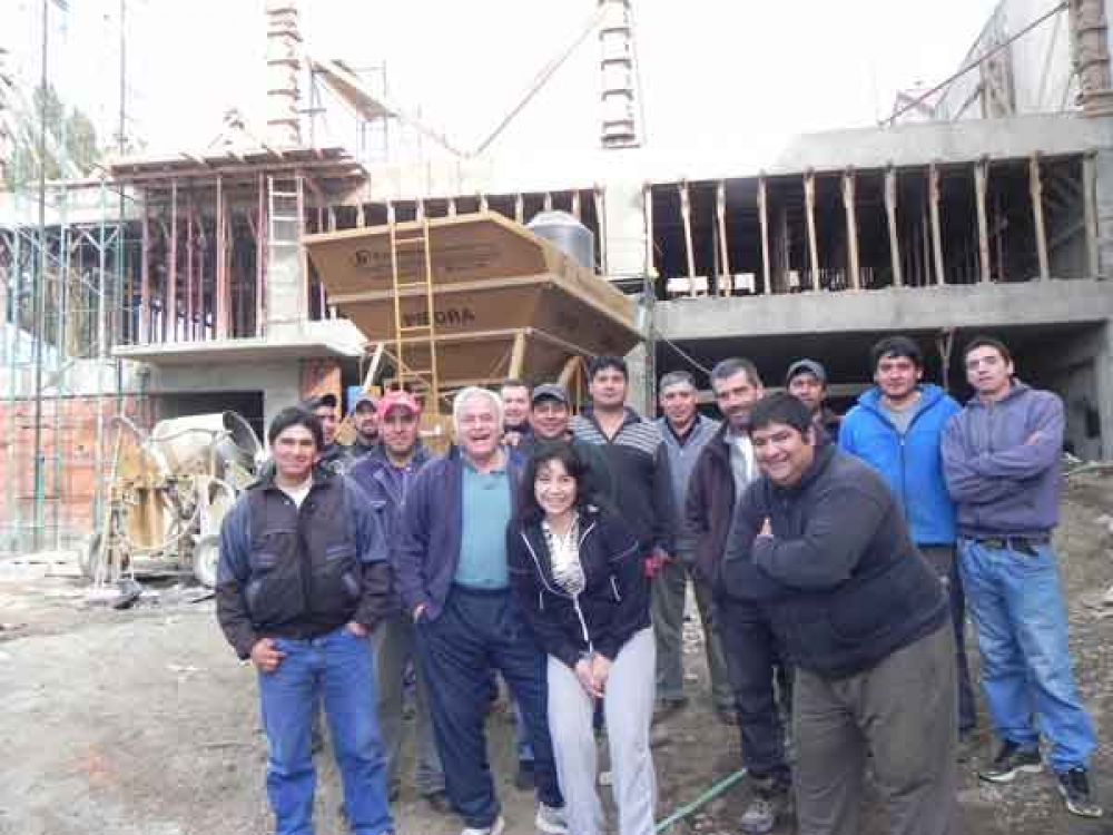 A buen ritmo avanza la obra de la nueva sede de la UTHGRA Bariloche