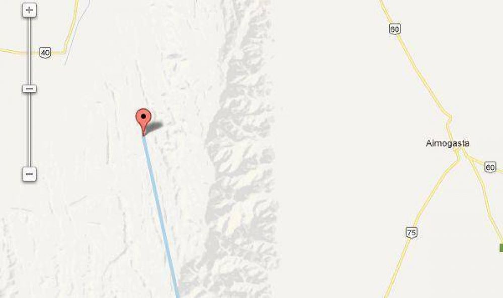 Buscan intensamente a turista en el barreal de Suriyaco Zona donde busca la polic�a