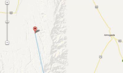 Buscan intensamente a turista en el barreal de Suriyaco Zona donde busca la polic�a