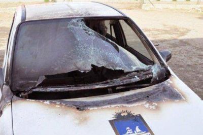 Veh�culo municipal incendiado en estacionamiento del Juzgado Municipal de Faltas y SOPU