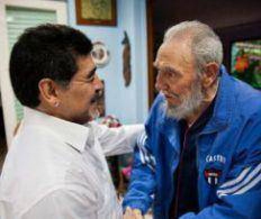 Fidel, con Diego