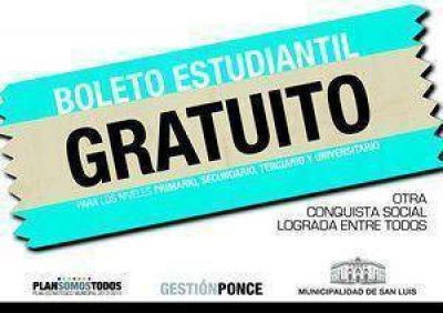 Boleto Estudiantil Gratuito: abri� la inscripci�n	