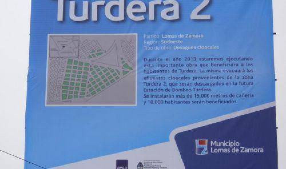 Prometieron cloacas para Turdera II