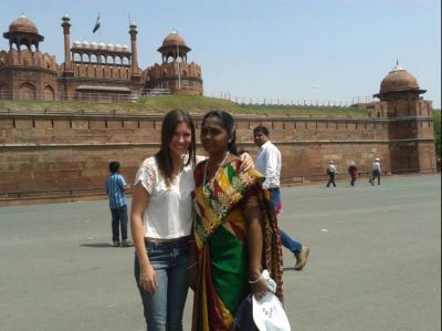 Las fotos de la reina Candela en el ex�tico mundo de las calles de Delhi