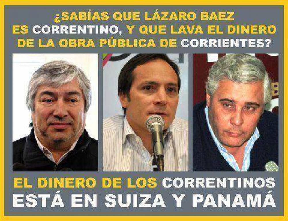 �LTIMO: L�zaro Baez, el empresario kk "lavador" es correntino y se "destapan conexiones" locales	