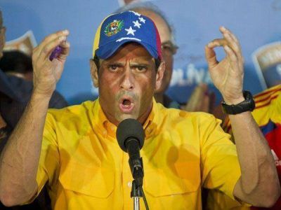 Capriles le respondi� a Cristina Kirchner por su pedido a los Estados Unidos