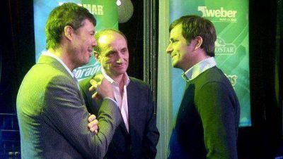Tinelli fren� el comunicado tras reunirse con el intendente Bucca
