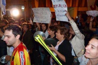 Nutrida marcha del 18 A