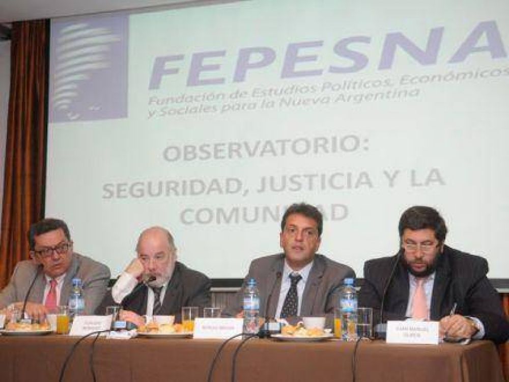 Massa: "Los que menos tienen son los que sufren la inseguridad"