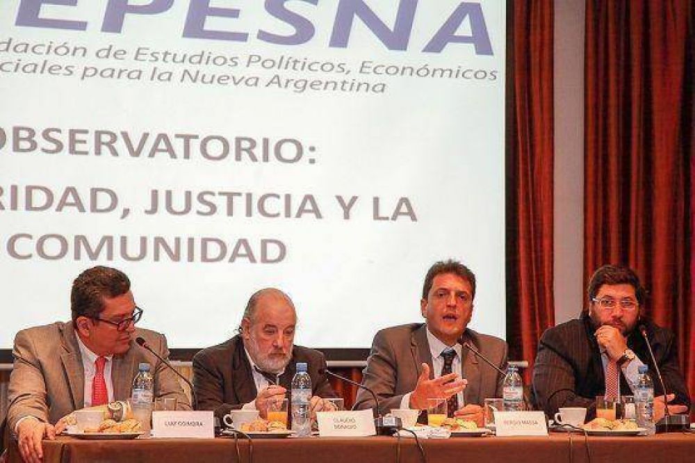 Sergio Massa disert� acerca de Seguridad, Justicia y la Comunidad