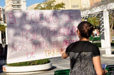 Protesta de estudiantes de psicopedagog�a