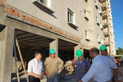 Peppo observ� un "buen avance" en las obras de las torres COPERVI