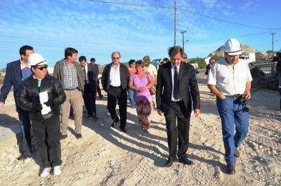 Di Pierro inauguro el pluvial de Caleta C�rdoba