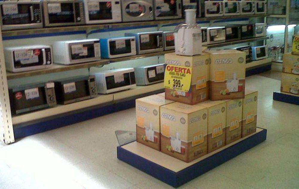  Las ventas de electrodom�sticos cayeron un 10% en C�rdoba