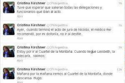 Cristina visita la tumba de Ch�vez